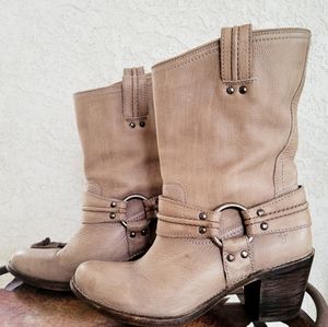 Frye Carmen Harness Leather Boots size 8B